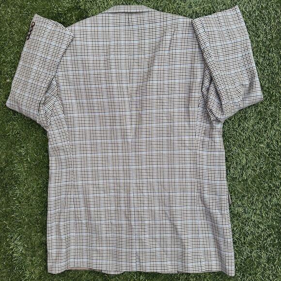 Brooks Brothers 1818 Madison Cut Sport Coat Blazer Houndstooth Plaid 2 Button 42 - Picture 10 of 11